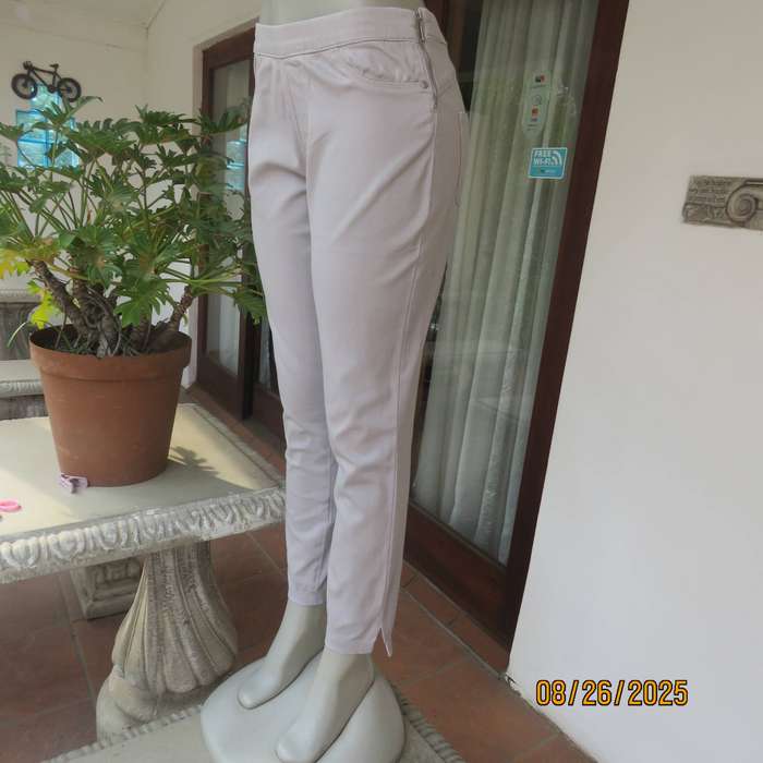DAVID Jones silver grey skinny pants size 34. Elasticated waist. Short side zip