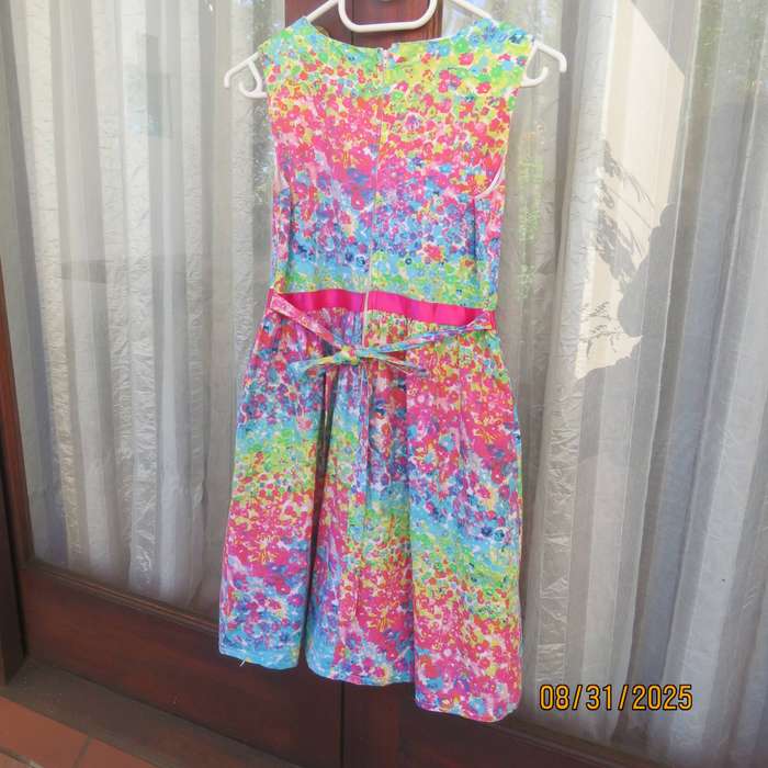 HOTSHOTS colourful floral sleeveless dress for 12 to 13 year old girl.