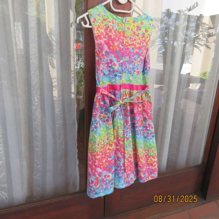 HOTSHOTS colourful floral sleeveless dress for 12 to 13 year old girl.