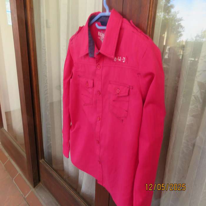 RENEGADE magenta pink boy's long sleeve shirt for 12 year old. As new