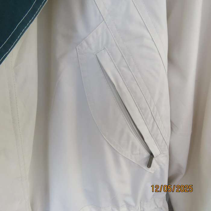 SYMPATEX light beige men's padded jacket size 3XL. Waist drawstring. As new