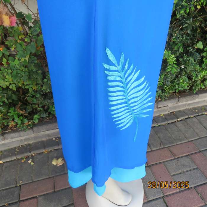 ROMAN original saphire blue 2pc dress-coat ensemble for special occasion. Size 36