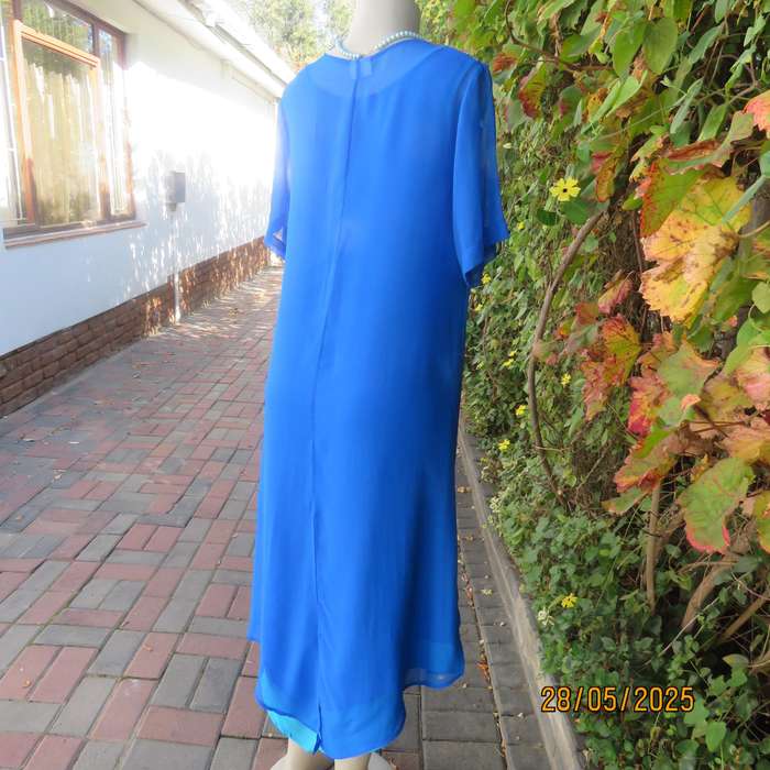 ROMAN original saphire blue 2pc dress-coat ensemble for special occasion. Size 36