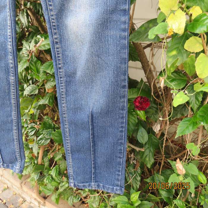 RUBY Xoxo blue denim skinny stretch polycotton jeans for girl 13 to 14yr old.