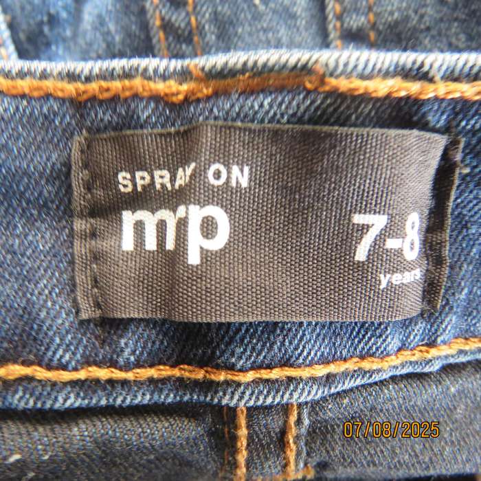 MRP blue denim boys skinny jeans for 7 to 8 year old. As new