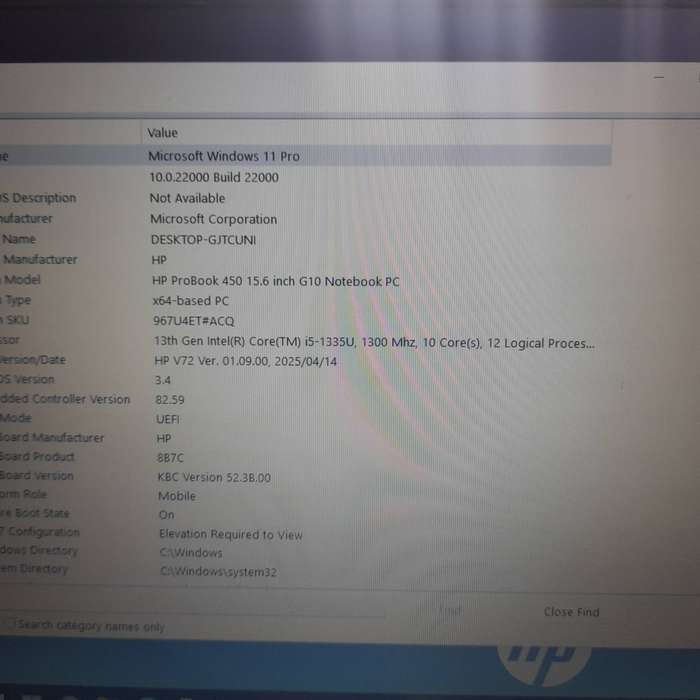 Hp 15 i5 13th (latest) gen 256ssd 8gb ram