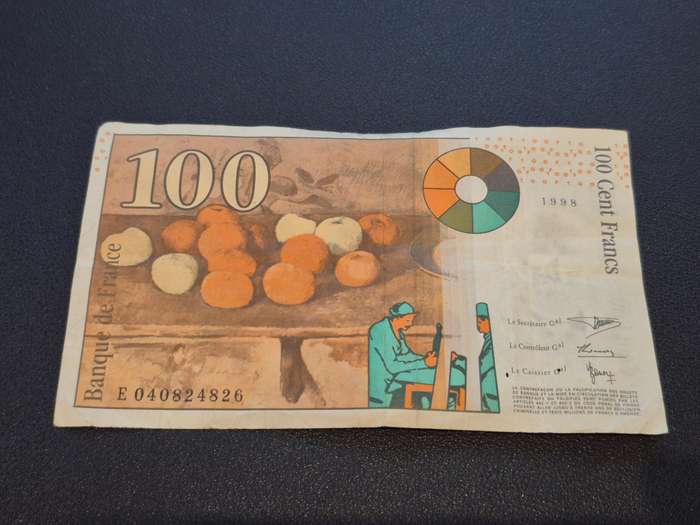 100 Francs - Cézanne type 1997