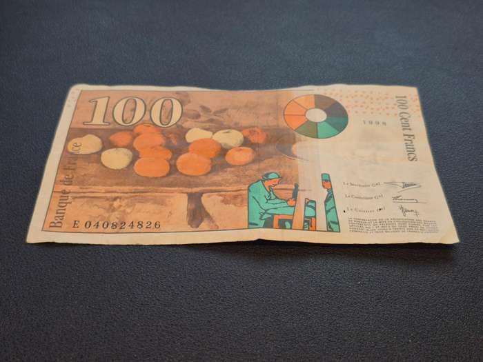 100 Francs - Cézanne type 1997
