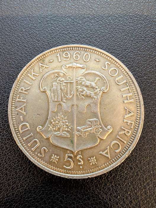 1960 Five Shillings (Union of SA)