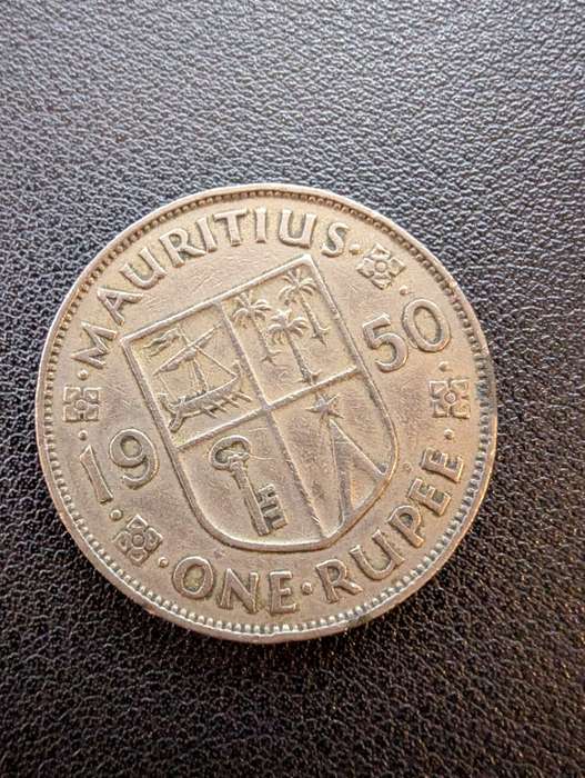 1950 Mauritius One Rupee - George VI
