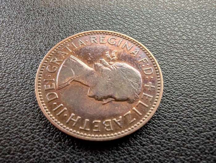 1959 United Kingdom Half Penny - Elizabeth II
