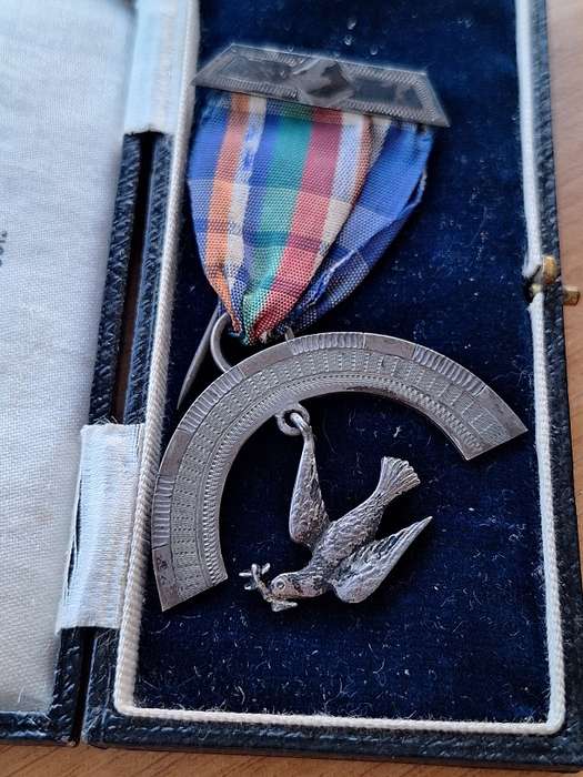 Royal Ark Mariner masonic medal sterling silver