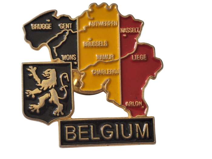 Belgium lapel pin