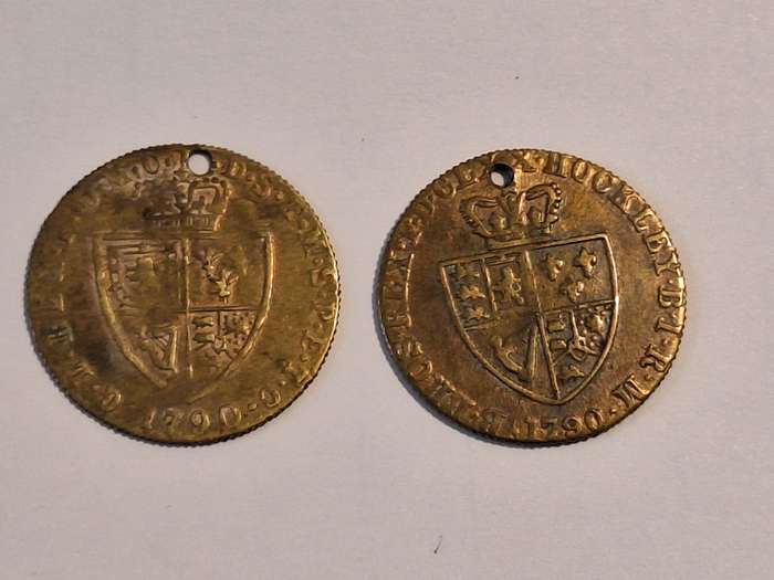 2 x Antique Gaming tokens