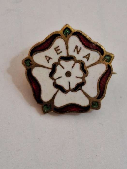 All England Netball Association Tudor rose lapel badge