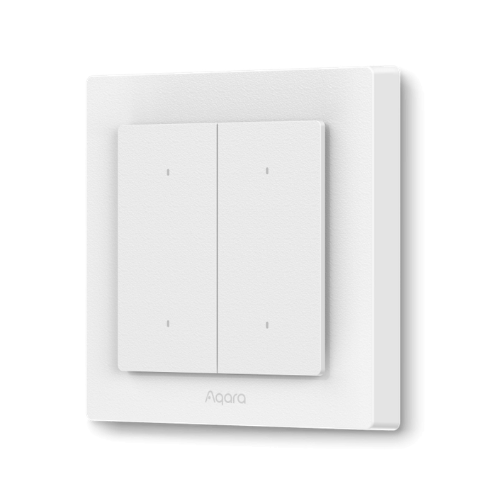 Aqara Light Switch H2 EU - 2 in 1 With Neutral & No Neutral (4 Buttons, 2 Channels) | AQ-CTRL-SW4-WA