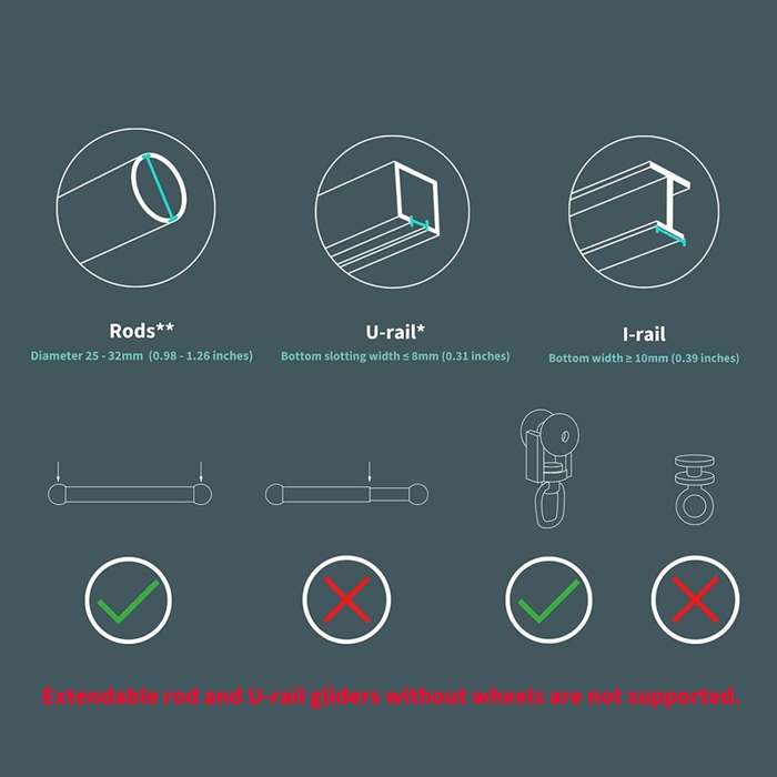 Aqara E1 Smart Curtain Driver Rod Version | CM-M01-ROD