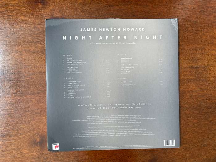 James Newton Howard - Night After Night: Music from the Movies of M. Night Shyamalan (2 LP VINYL)