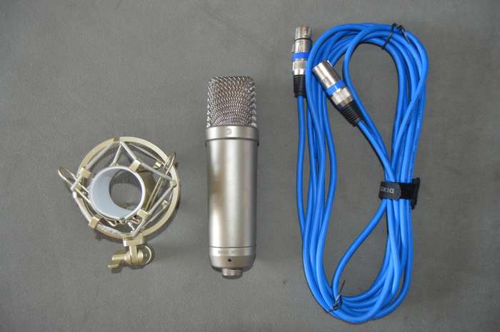 Rode NT1-A Condenser Microphone with Shock Mount & XLR Cable (Pre Owned)