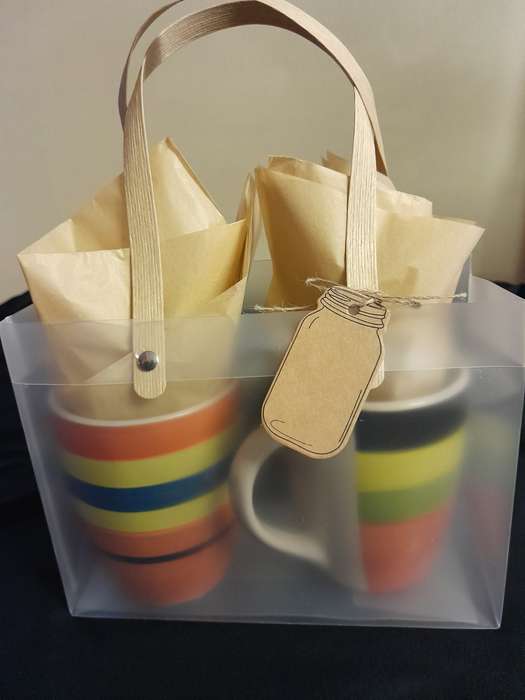 Gift mug set in bag with name card