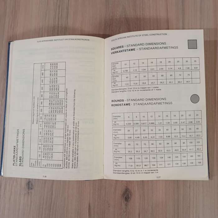 Structural Steel Tables (Blue Book)