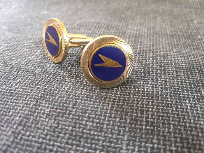 Vintage BOAC cuff links (British Overseas Airways Corporation) Windsor Made in England
