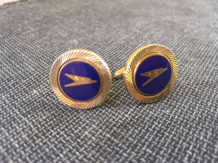 Vintage BOAC cuff links (British Overseas Airways Corporation) Windsor Made in England