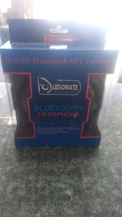 AUDIOMATE BLUETOOTH HEADPHONES BLACK