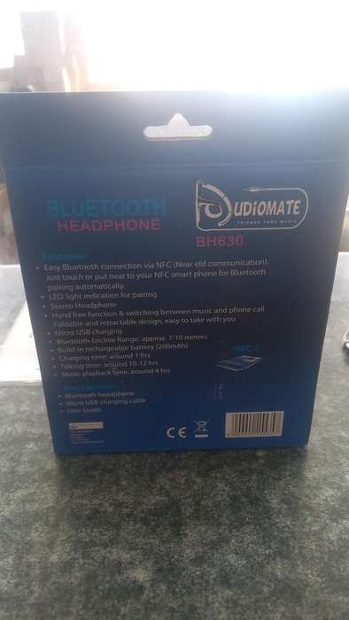 AUDIOMATE BLUETOOTH HEADPHONES BLACK