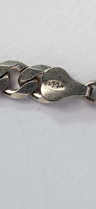 60cm x 6mm Sterling Silver Curb Chain necklace 25.3gram