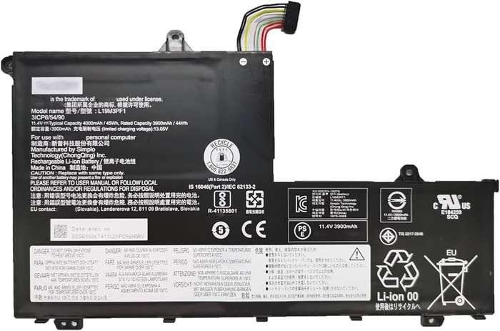 Reliable, long-lasting Vibrant Batteries for for Lenovo ThinkBook 14-IIL 14-IML 15-IIL (L19L3PF8)