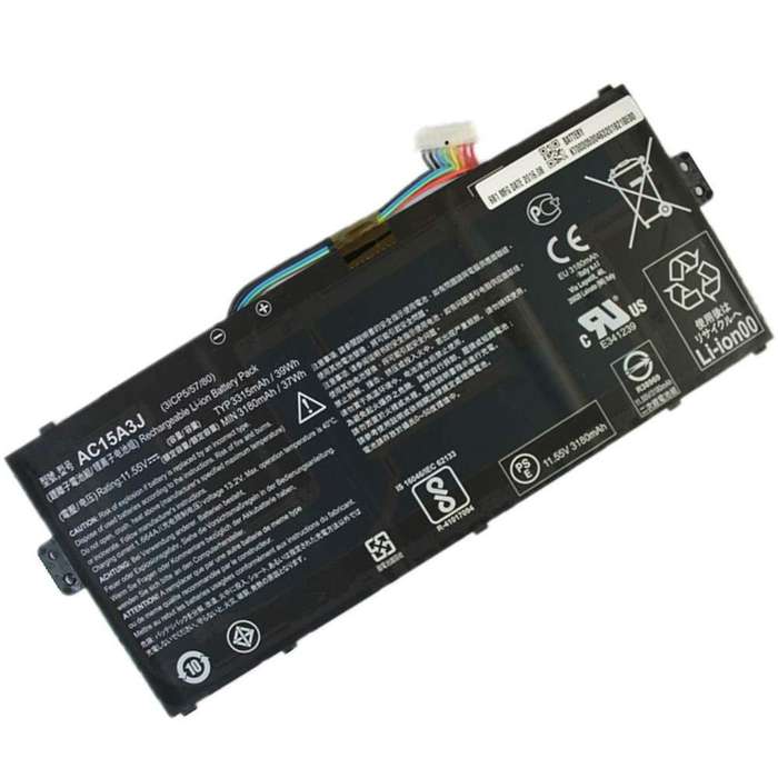 Vibrant battery for Acer Chromebook R11 CB5-132T CB3-131 C738T (P/N  AC15A3J)
