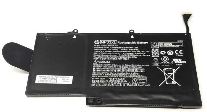 Reliable,long-lasting Vibrant battery for HP Pavilion X360 13-A010DX (P/N NP03XL HSTNN-LB6L)