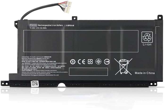 Vibrant battery for HP 15-dk0021tx 15-ec1014ax 16-a0003tx (P/N PG03XL L48495-005)