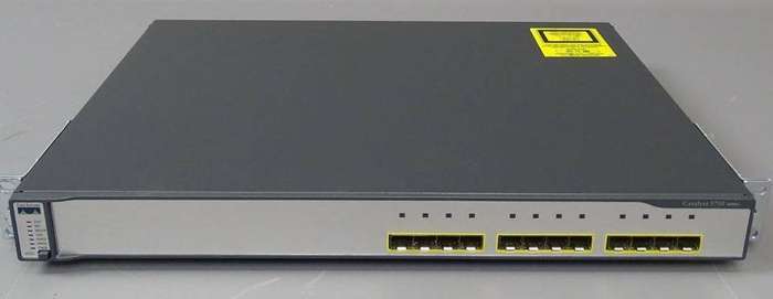 Cisco WS-C3750G-12S-E stackable Switch (12 x SFP ports)