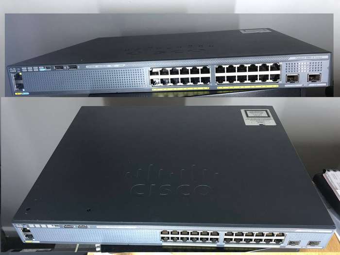 Cisco WS-C2960X-24PD-L Gigabit POE Switch with 10G SFP+ uplink