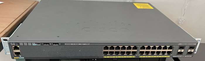 Cisco WS-C2960X-24PS-L Gigabit 24 port POE Switch with SFP uplinks