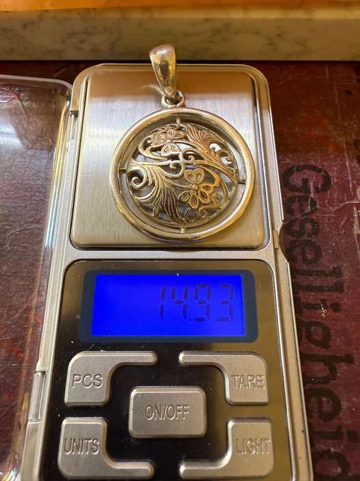 Sterling silver big pendant