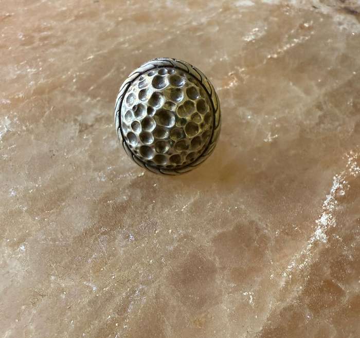 Sterling silver heavy dome ring