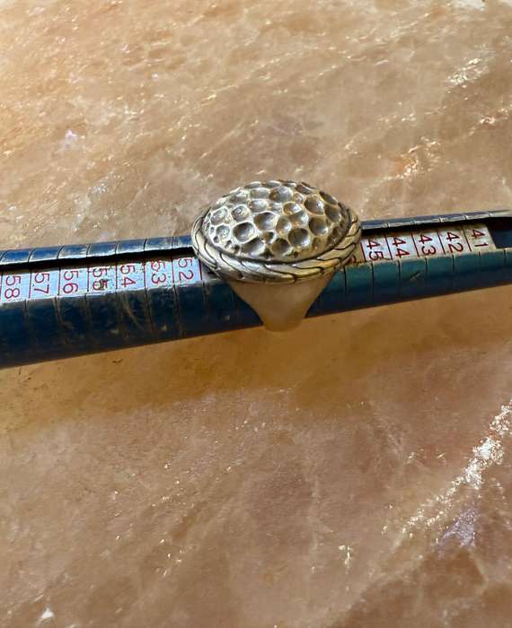 Sterling silver heavy dome ring