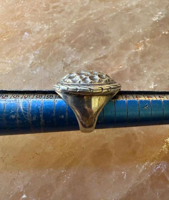 Sterling silver heavy dome ring