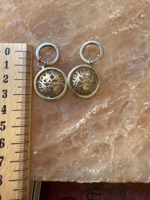 Sterling silver big earrings