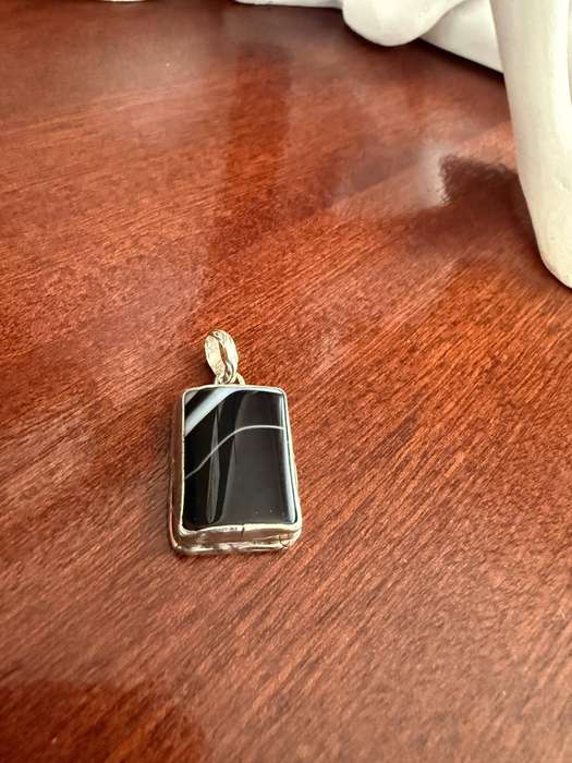Sterling silver black pendant