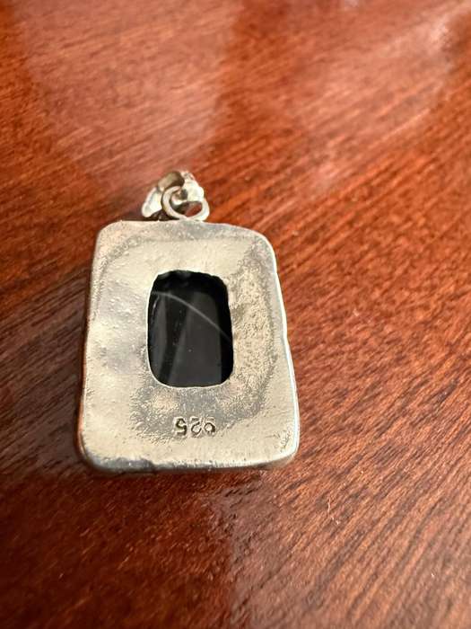 Sterling silver black pendant