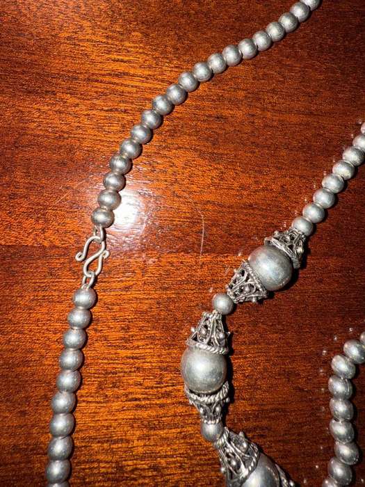 Heavy sterling silver vintage ball chain