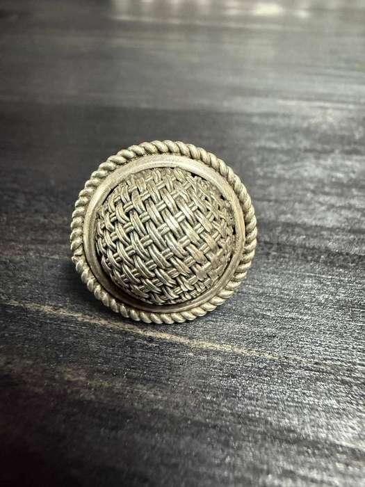 Sterling silver Woven dome ring