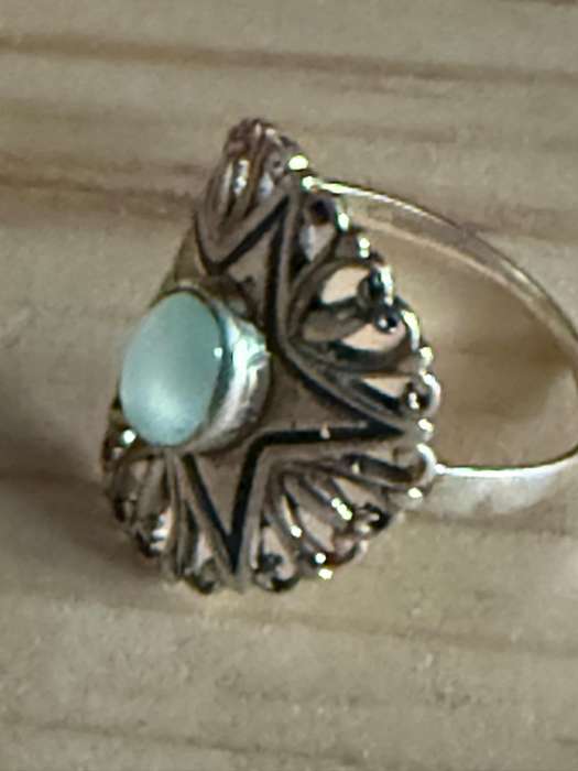 Sterling silver Chalcedony ring