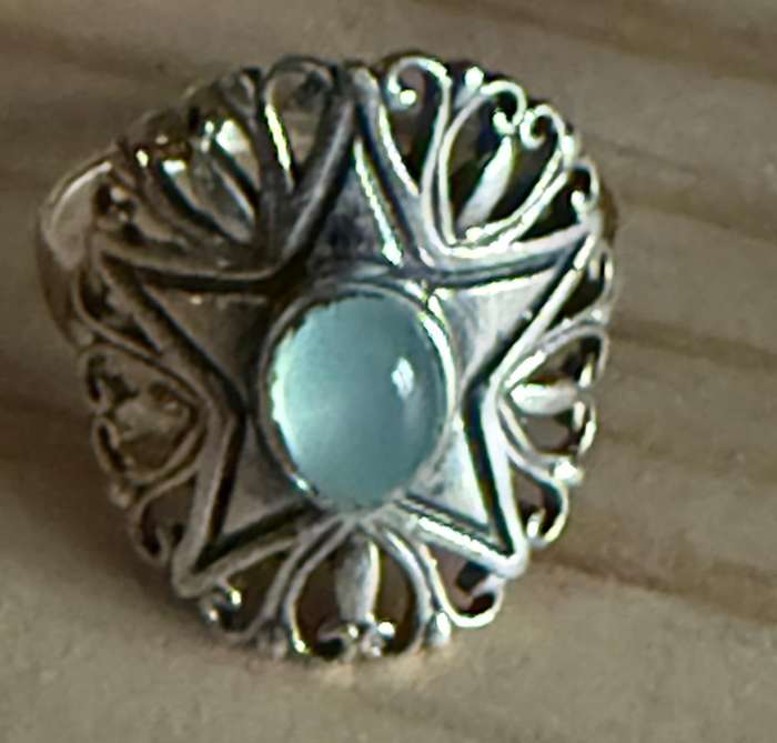 Sterling silver Chalcedony ring