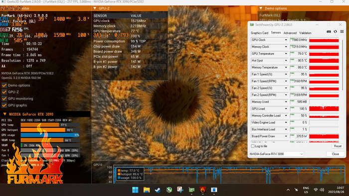 Palit GeForce RTX 3090 GamingPro OC 24GB GDDR6X 384-bit PCI-E 4.0 Desktop Graphics Card