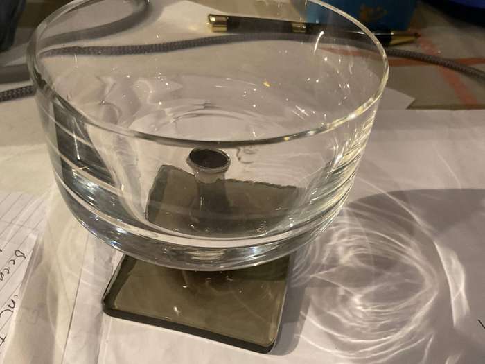 A collection of vintage Rosenthal linear  smoke drinking glasses (91)